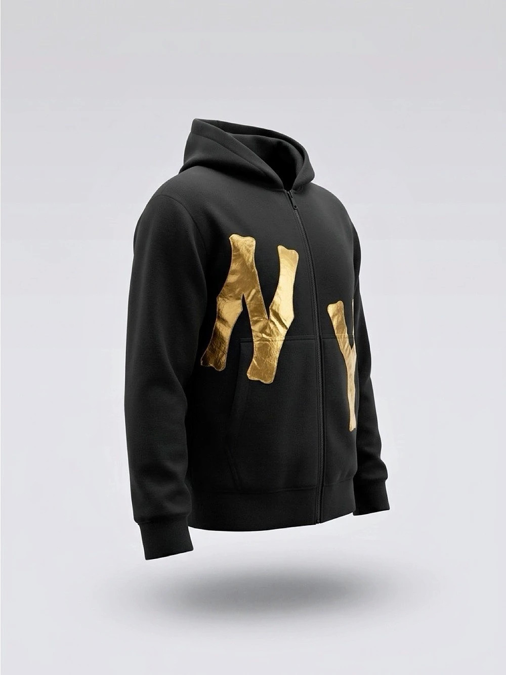 Y-3 Black & Gold Hoodie Size Medium